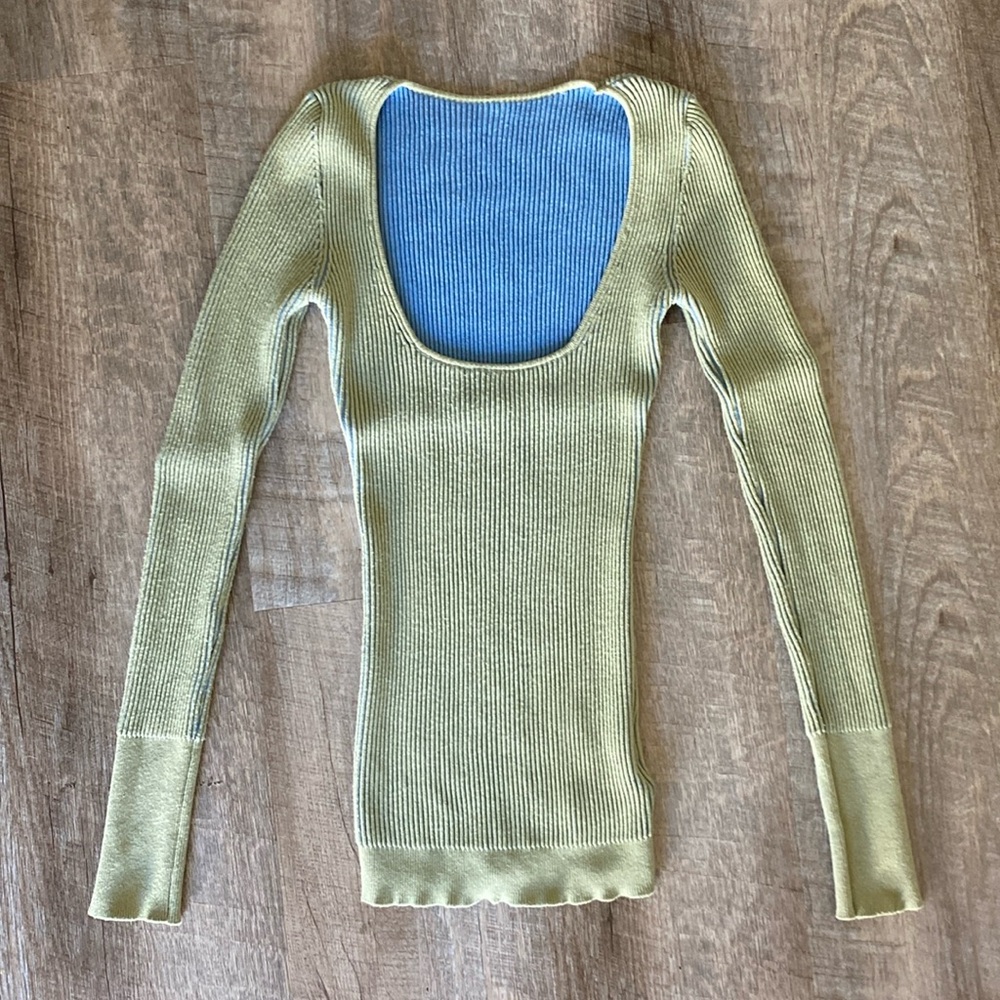 Jacquemus two tone ribbed knit